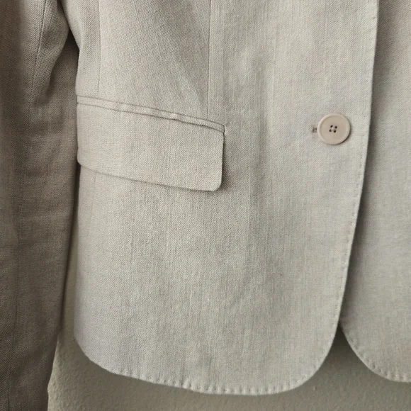 JOSEPH Linen Notched Minimalist Blazer Jacket Size 40 Old Money Elevated Basic - Picture 3 of 14
